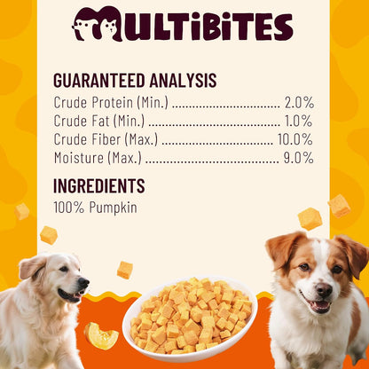 Freeze Dried Pumpkin Treats for Dogs, Single Ingredient, 1.76Oz