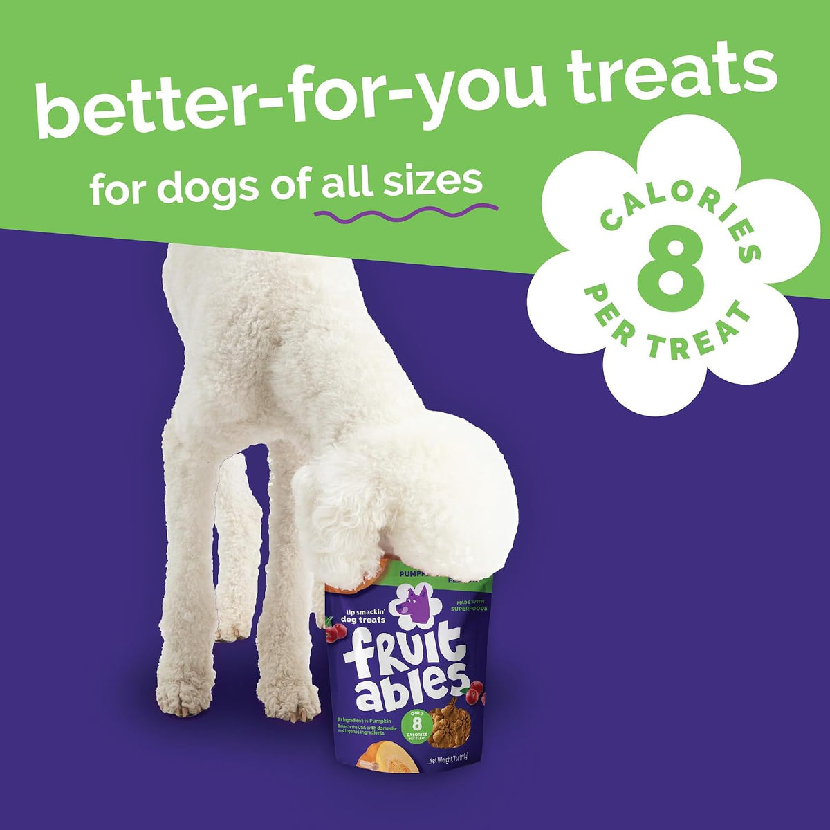 Baked Dog Treats, Low Calorie Treats, Pumpkin & Cranberry, 7Oz