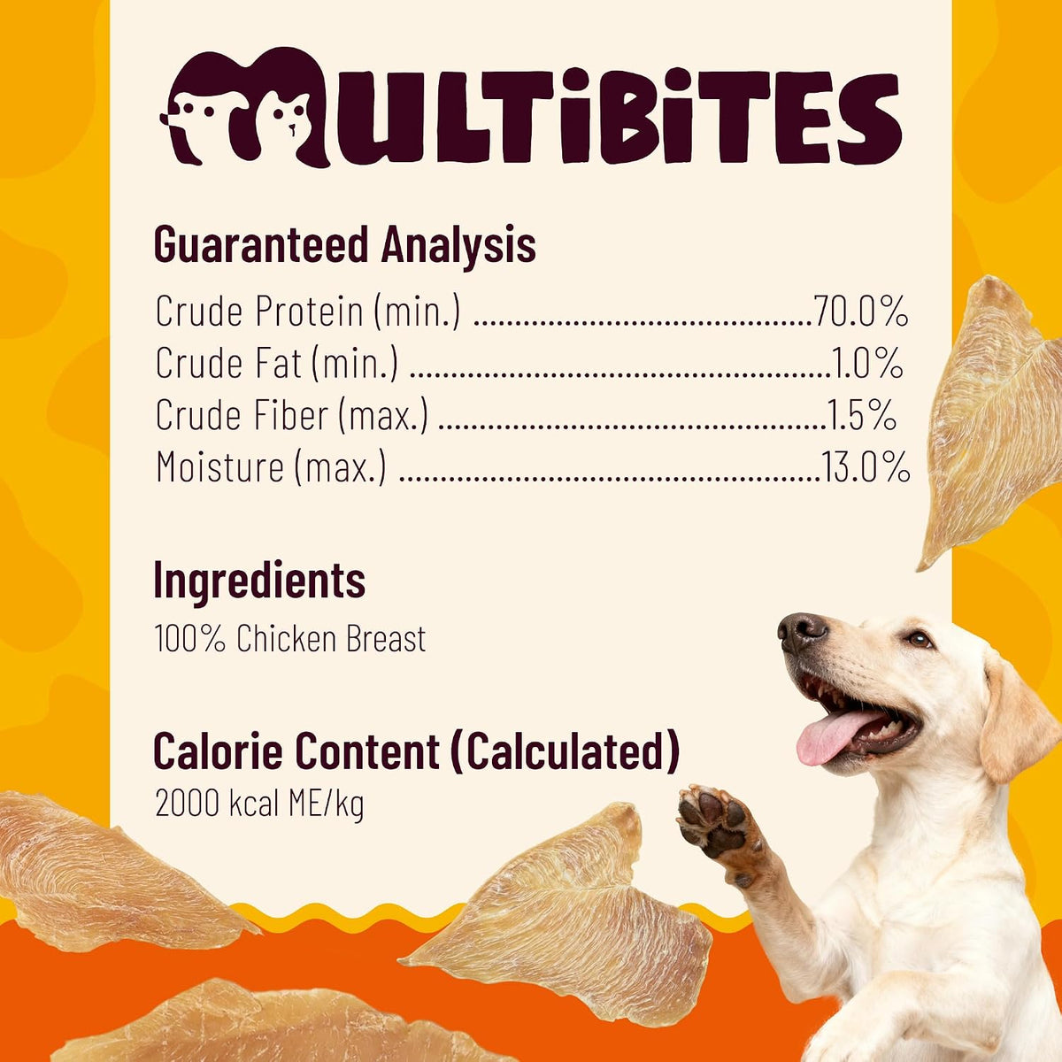 1.1 Pound Dehydrated Chicken Jerky Dog Treats, Single Ingredient
