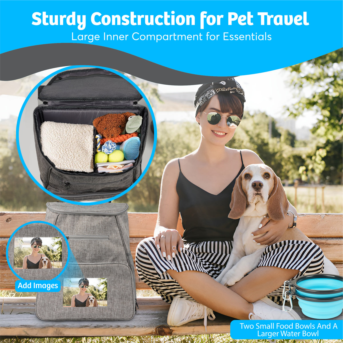 Pet Travel Bag - 50% off applied at checkout